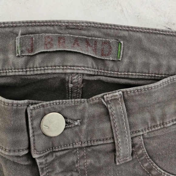J Brand Capri Mid Rise Skinny Gray Jeans 26 Preowned - Picture 7 of 9
